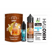 Набір ﻿Love IT Hazelnut Caramel Banana Cream 60 мл