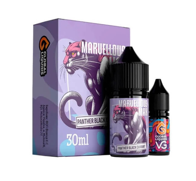Набiр Marvellous Max salt Panther Blackcurrant 30ml