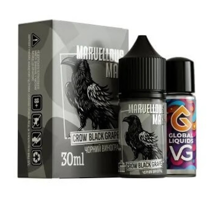 Набор Marvellous Max salt Crow Black Grape 30ml