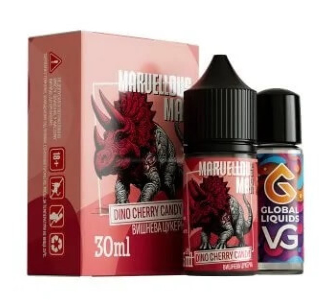 Набiр Marvellous Max salt Dino Cherry Candy 30ml