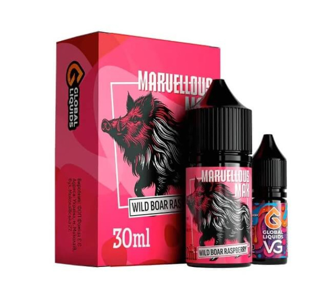 Набiр Marvellous Max salt Wild Boar Raspberry 30ml