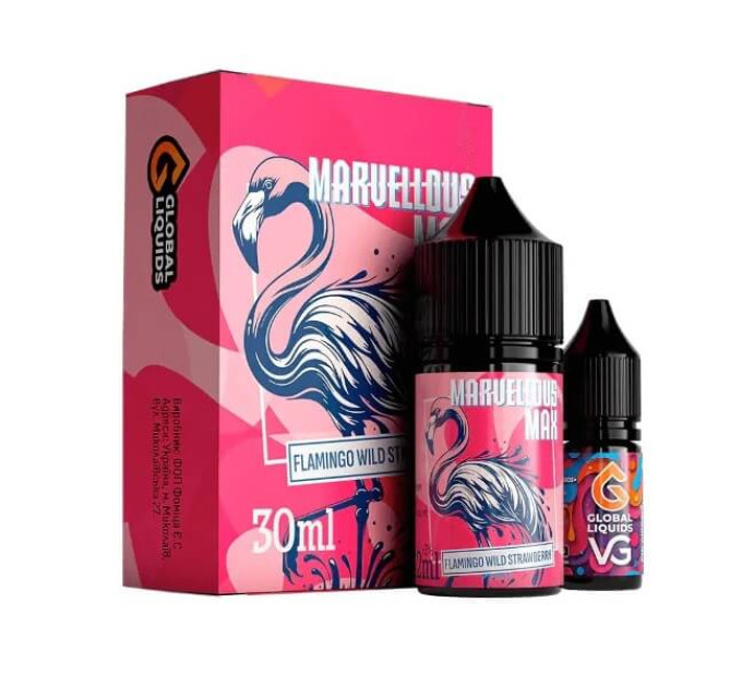Набiр Marvellous Max salt Flamingo Wild Strawberry 30ml